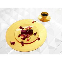 画像をギャラリービューアに読み込む, Gold round plate 390