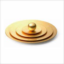 画像をギャラリービューアに読み込む, Gold round plate 330