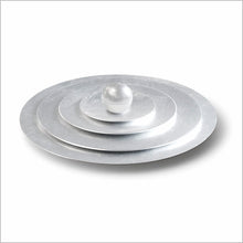 画像をギャラリービューアに読み込む, Silver round plate 390