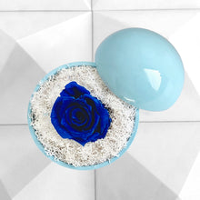 画像をギャラリービューアに読み込む, Flower of Love - globe "blue rose & white moss"
