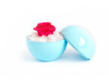 画像をギャラリービューアに読み込む, Flower of Love - globe "hot pink rose & white moss"