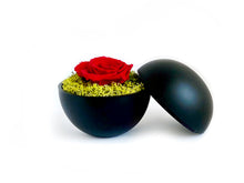 画像をギャラリービューアに読み込む, Flower of Love - globe "red rose & green moss"