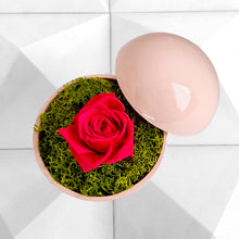 画像をギャラリービューアに読み込む, Flower of Love - globe "hot pink rose & green moss"