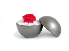画像をギャラリービューアに読み込む, Flower of Love - globe "hot pink rose & white moss"