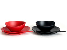 画像をギャラリービューアに読み込む, wave bowl & plate pair set