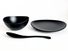 画像をギャラリービューアに読み込む, wave bowl & plate pair set