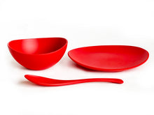 画像をギャラリービューアに読み込む, wave bowl & plate pair set