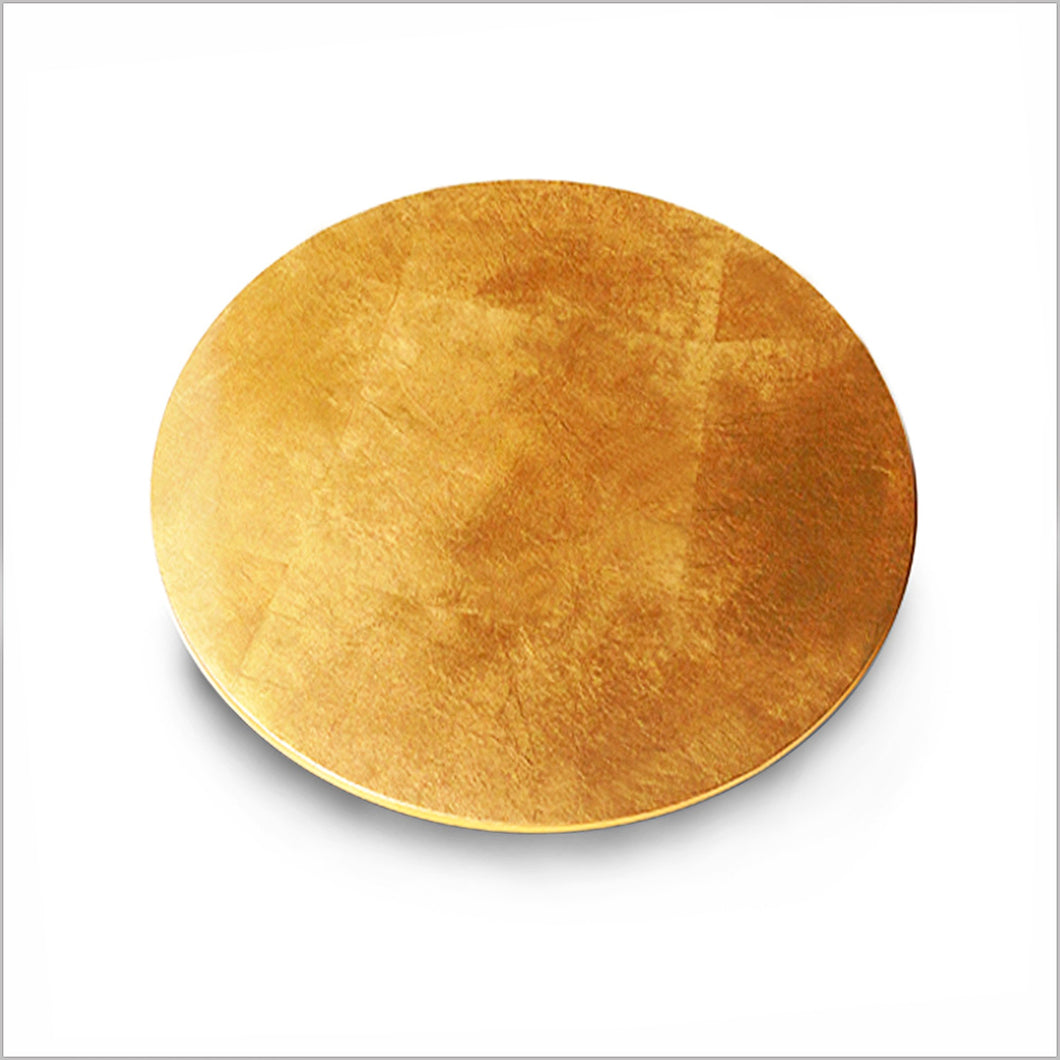 Gold round plate 330