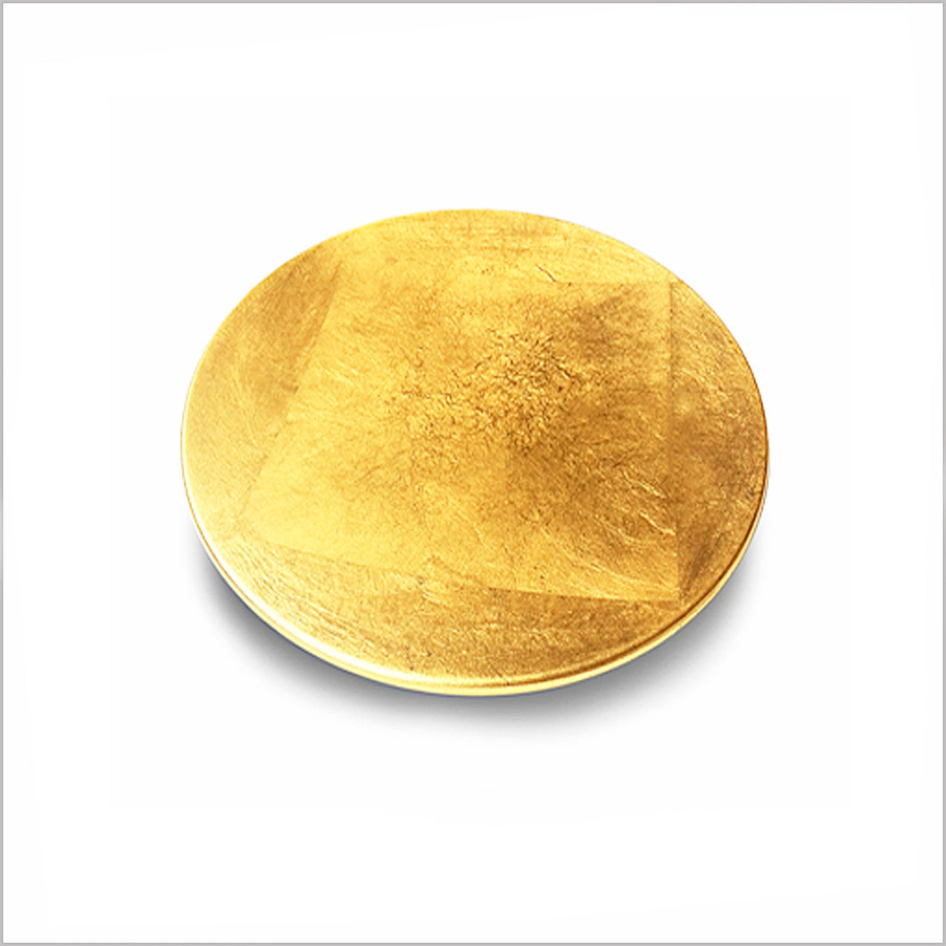 Gold round plate 240