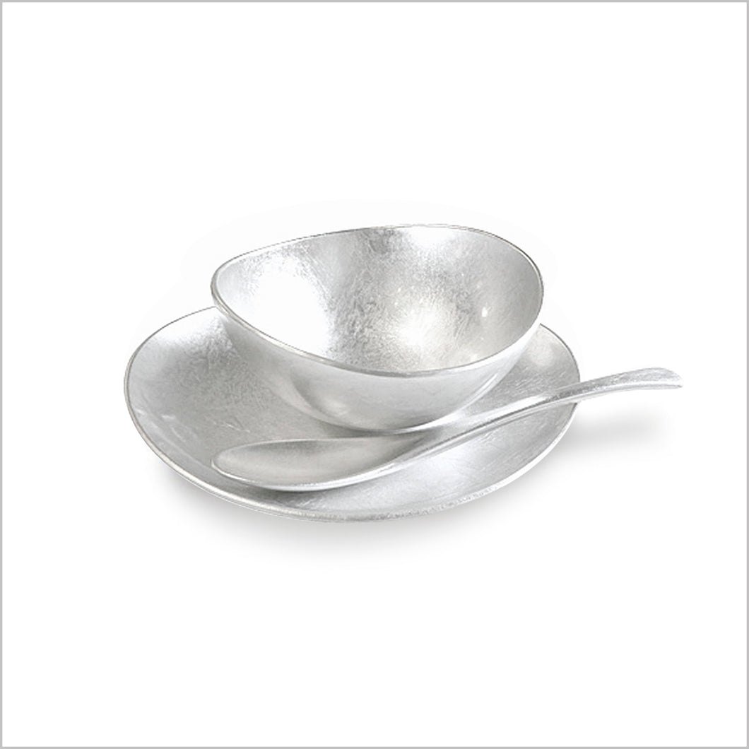 Silver wave bowl set
