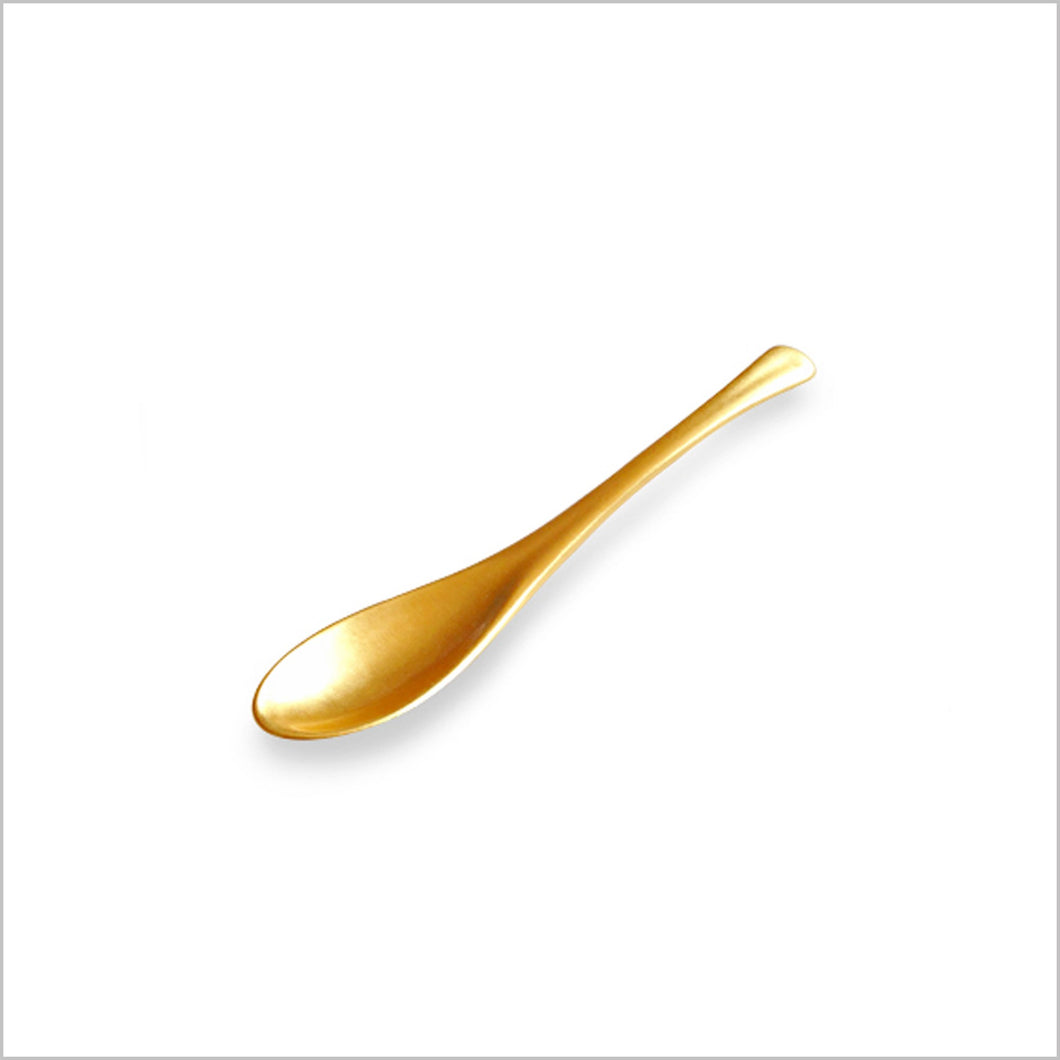 Gold wave spoon