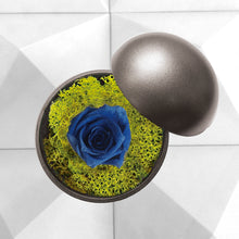 画像をギャラリービューアに読み込む, Flower of Love - globe &quot;blue rose &amp; green moss&quot;
